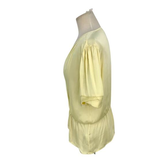 Paige Felicity Puff Sleeve Blouse In Pale Daffodil Size Large NWOT $179 MSRP - Picture 5 of 9